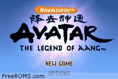 Gba avatar - the legend of aang 1